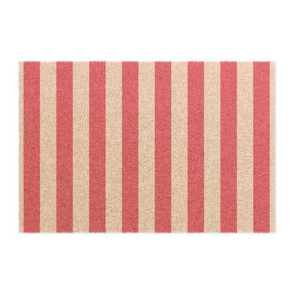 Pink Stripe Door Mat 24 x 16
