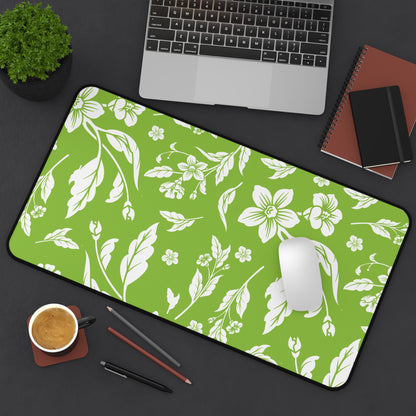 Muted Lime Floral Desk Pad (12x18, 12x22 or 16x32)