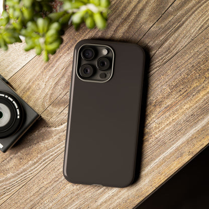 Muted Charcoal Tough Cell Phone Case Matte or Glossy Protective Case iPhone Samsung
