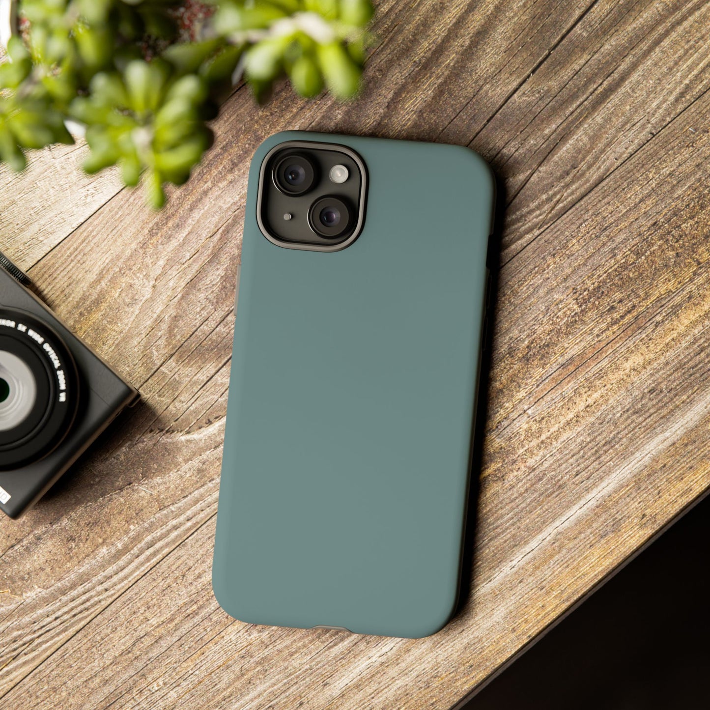 Dusty Blue Tough Cell Phone Case, Matte or Glossy Iphone and Samsung