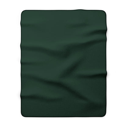 Forest Sherpa Fleece Blanket Cozy Plush Throw 3 Sizes Soft Warm Blanket