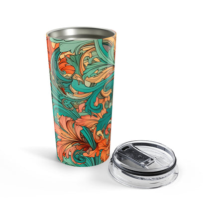 Coral Flourish 20oz Tumbler Insulated Travel Mug