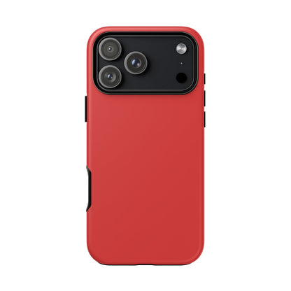True Red Tough Cell Phone Case Matte or Glossy Protective Case iPhone Samsung