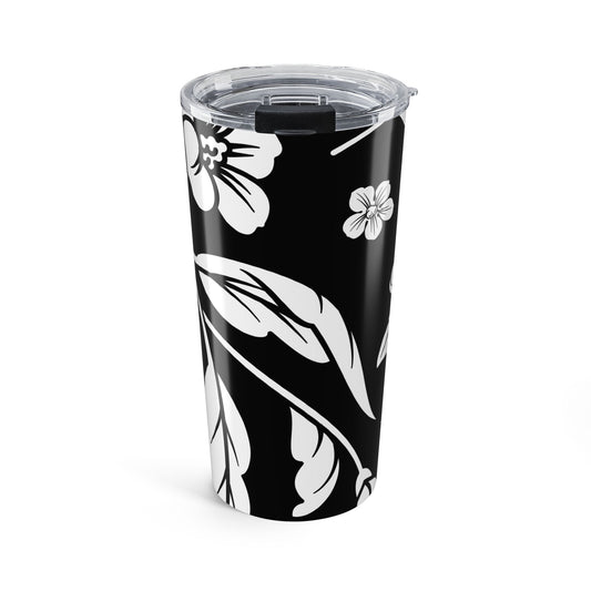 Black Floral 20oz Stainless Steel Tumbler | Coordinated Collection