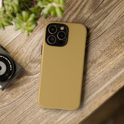 Muted Gold Tough Cell Phone Case Matte or Glossy Protective Case iPhone Samsung
