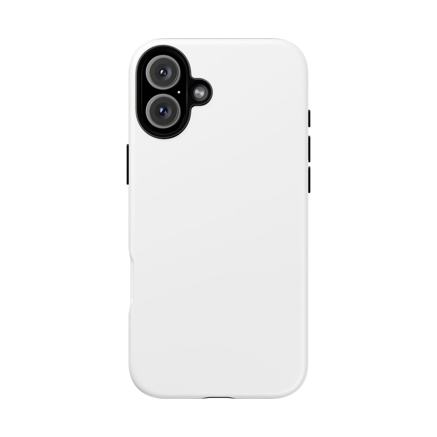 White Tough Cell Phone Case Matte or Glossy Protective Case iPhone Samsung