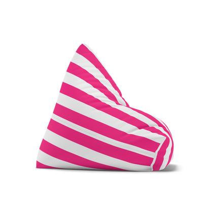 Pink Stripe Bean Bag Chair Cover Pink and White Striped Lounge Chair Cover