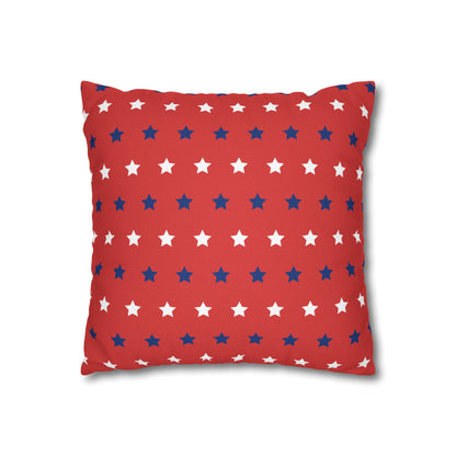 Red, White and Blue Stars Pillow Cover 14x14