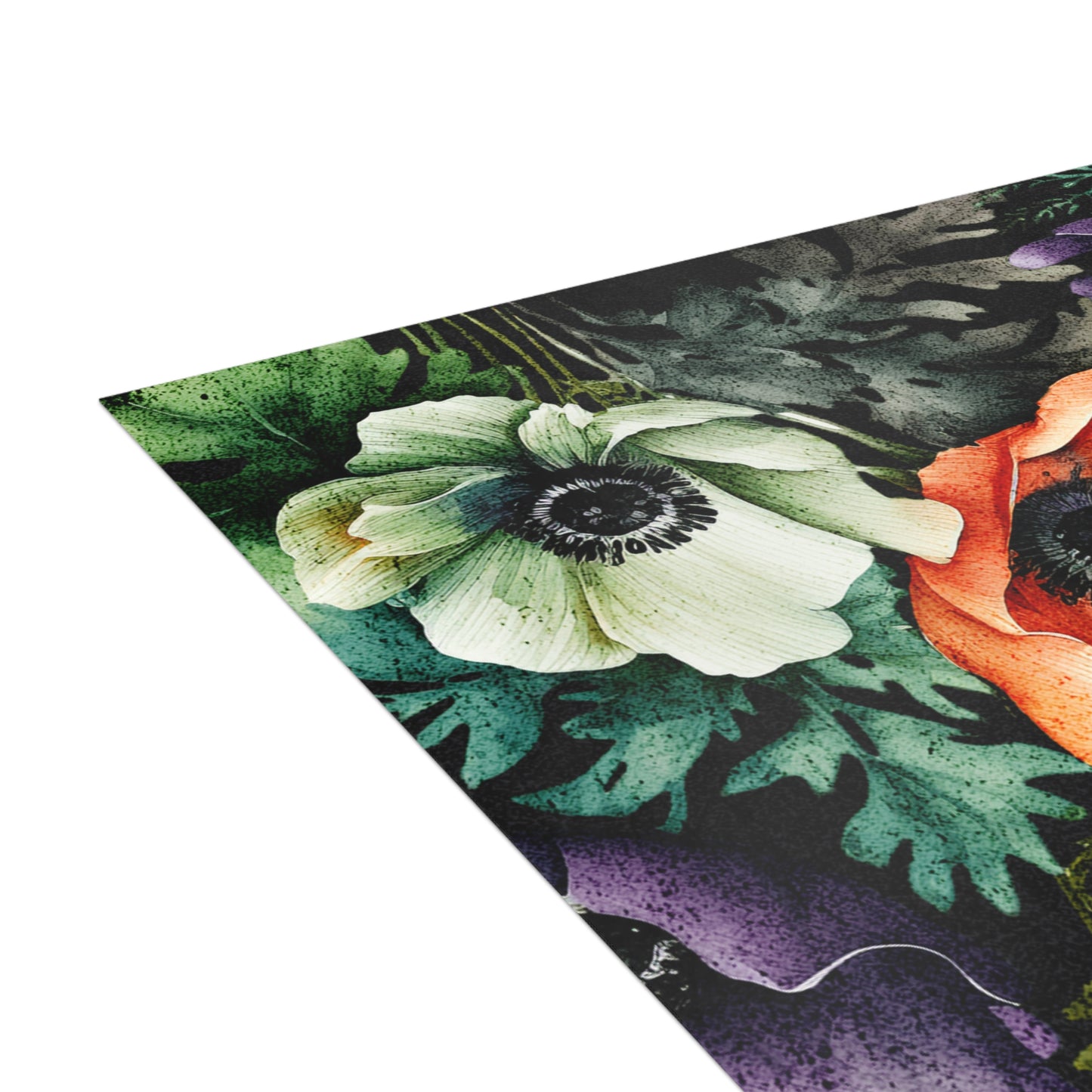 Decorated Floral Postcards Botanical Floral Postcard Set
