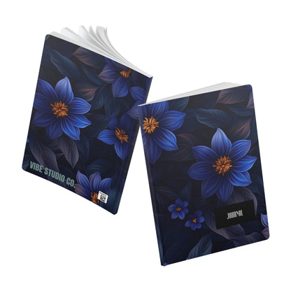 Blue Floral Heaven A5 Lined Journal