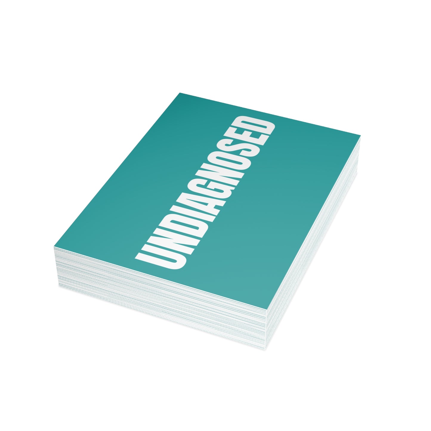 Deep Aqua Postcard Set Pack of 10, 30 or 50 w/ Envelopes | Coordinated Collection