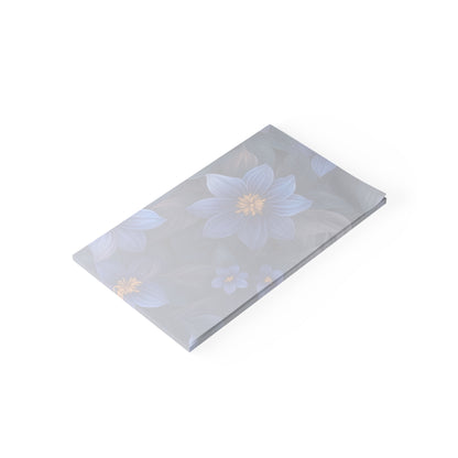 Blue Floral Heaven Sticky Notes Blue Floral Post It Notes (7 Sizes)