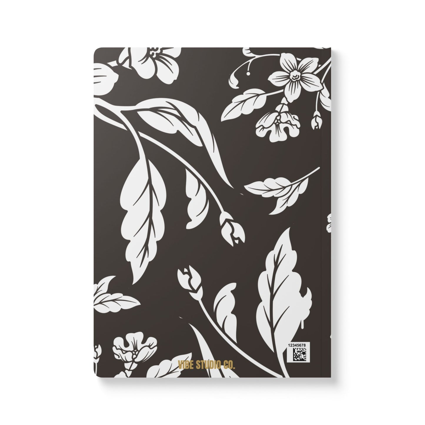 Muted Charcoal Floral A5 Lined Journal Coordinated Collection