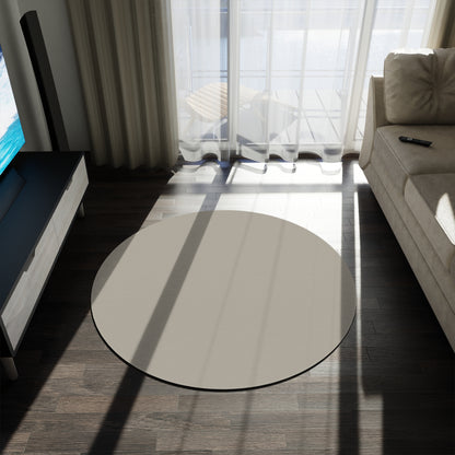 Warm Stone Round Rug 60 Inch Floor Rug Minimal Home Decor Living Room Rug