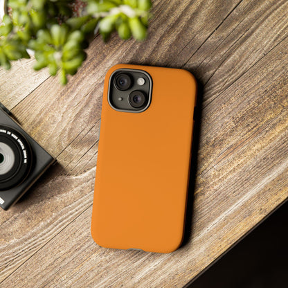Tangerine Tough Cell Phone Case Matte or Glossy Protective Case iPhone Samsung