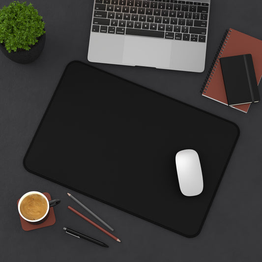 Black Desk Mat Color Coordinated Collection (12x18, 12x22, 16x32)