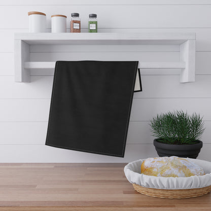 Black Cotton Twill Tea Towel 18 x 30