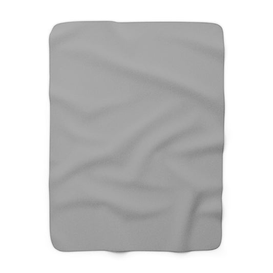 Grayscale Sherpa Fleece Blanket Cozy Plush Throw 3 Sizes Soft Warm Blanket