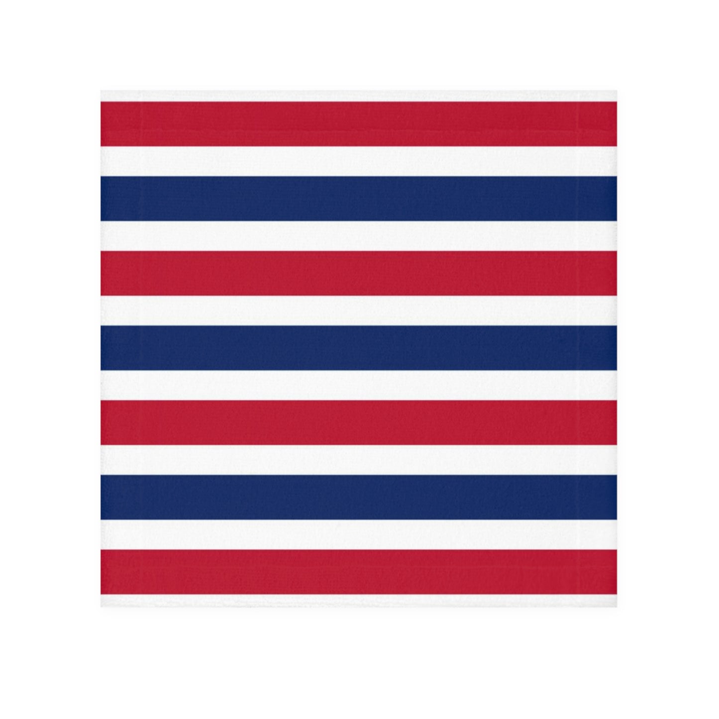 Red, White and Blue Stripes Face Towel