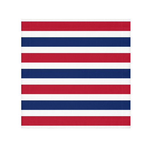 Red, White and Blue Stripes Face Towel