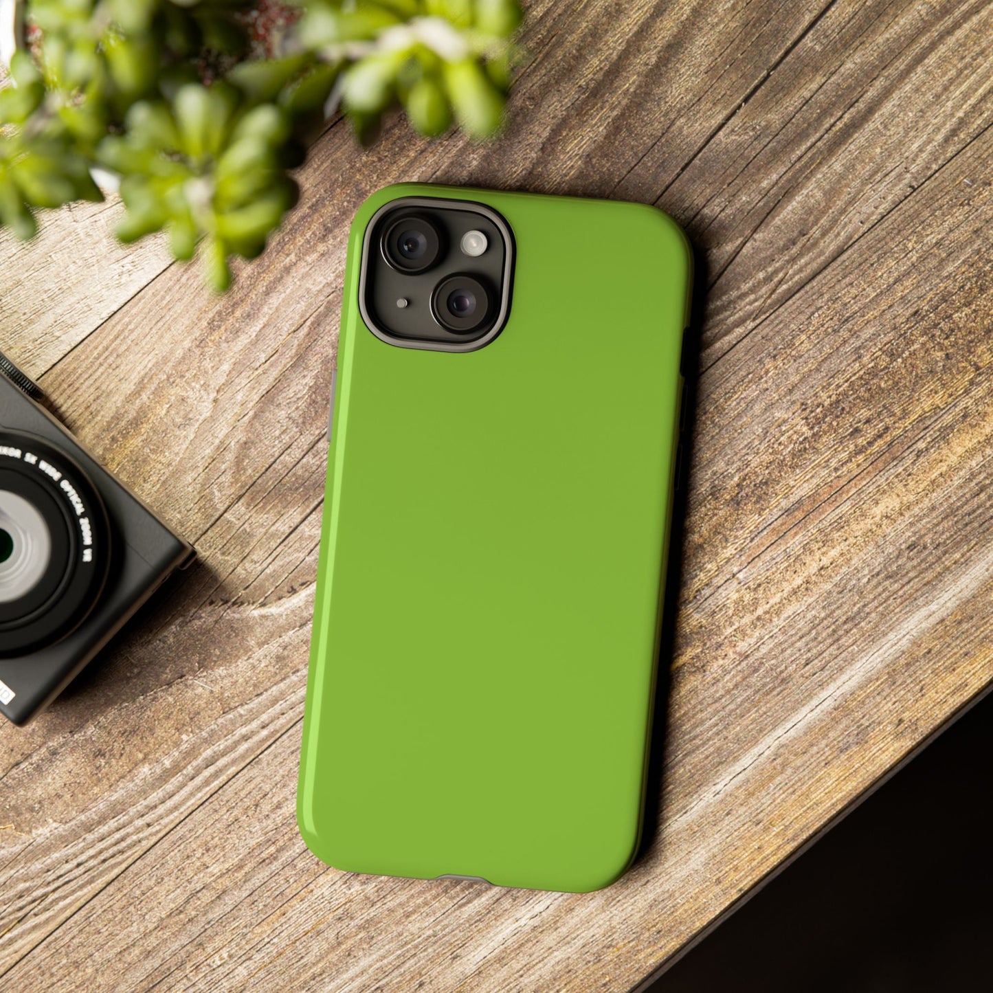 Muted Lime Tough Cell Phone Case Matte or Glossy Protective Case iPhone Samsung