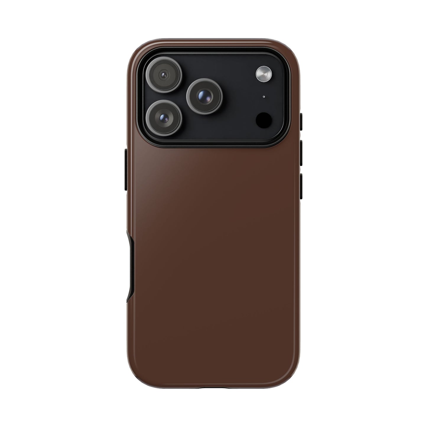 Chocolate Brown Tough Cell Phone Case Matte or Glossy Protective Case iPhone Samsung