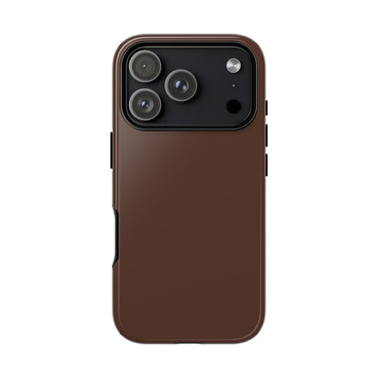 Chocolate Brown Tough Cell Phone Case Matte or Glossy Protective Case iPhone Samsung