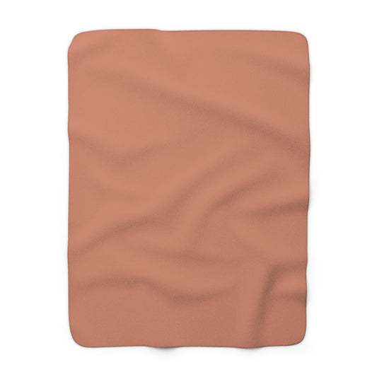 Terracotta Sherpa Fleece Blanket Cozy Plush Throw 3 Sizes Soft Warm Blanket