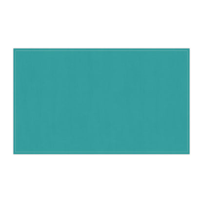 Deep Aqua Cotton Twill Tea Towel 18 x 30