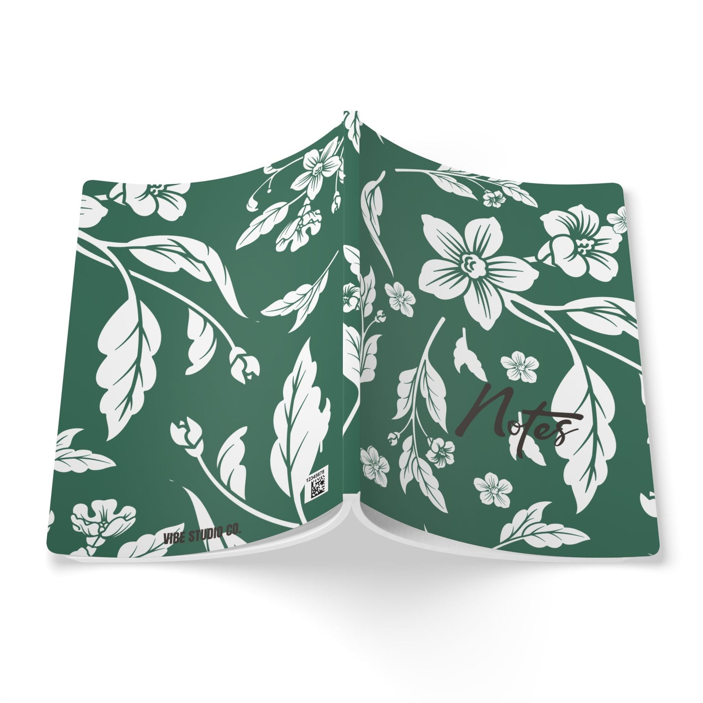 Leaf Green Floral A5 Lined Journal Coordinated Collection