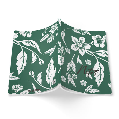 Leaf Green Floral A5 Lined Journal Coordinated Collection