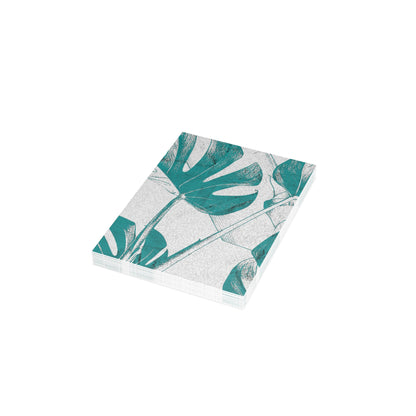 Monstera Leaf Deep Aqua Postcards
