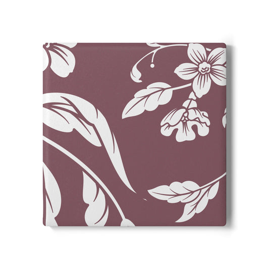 Mauve Floral Ceramic Coaster Coordinated Collection
