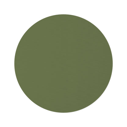 Olive Round Rug 60 Inch Floor Rug Minimal Home Decor Living Room Rug