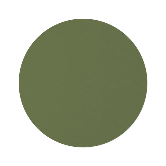Olive Round Rug 60 Inch Floor Rug Minimal Home Decor Living Room Rug