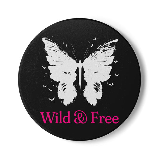 Wild & Free Butterfly Drink Coaster