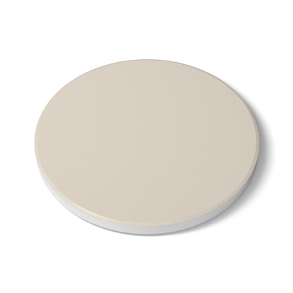 Latte Cream Ceramic Coaster Round or Square | Coordinated Collection
