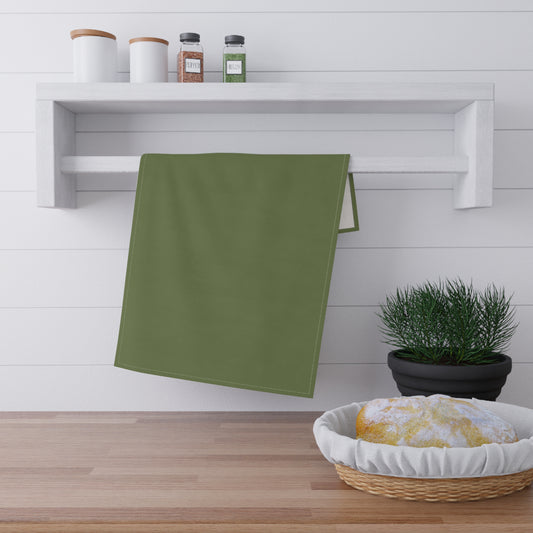Olive Cotton Twill Tea Towel 18 x 30