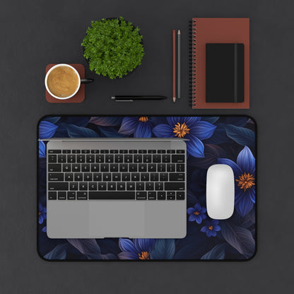 Blue Floral Heaven Desk Pad