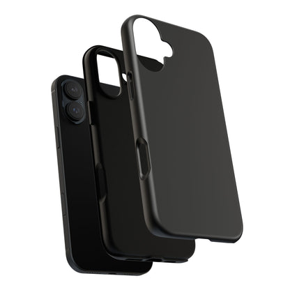 Black Tough Cell Phone Case Matte or Glossy Protective Case iPhone Samsung