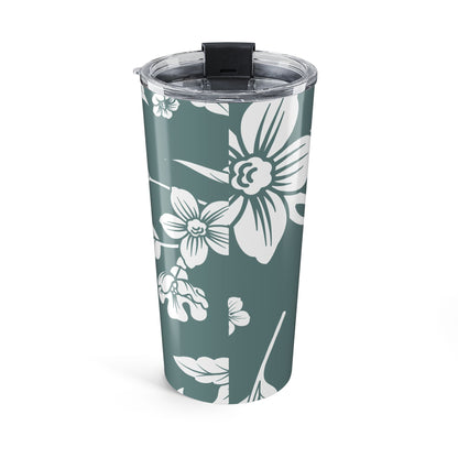Dusty Blue Floral 20oz Stainless Steel Tumbler | Coordinated Collection