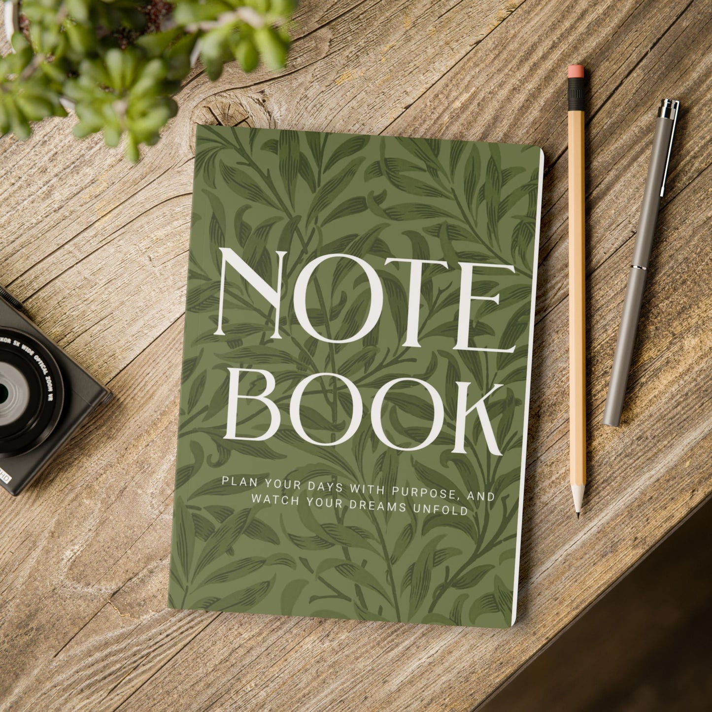 Olive Leaves A5 Lined Journal Minimal Botanical Notebook | Coordinated Collection