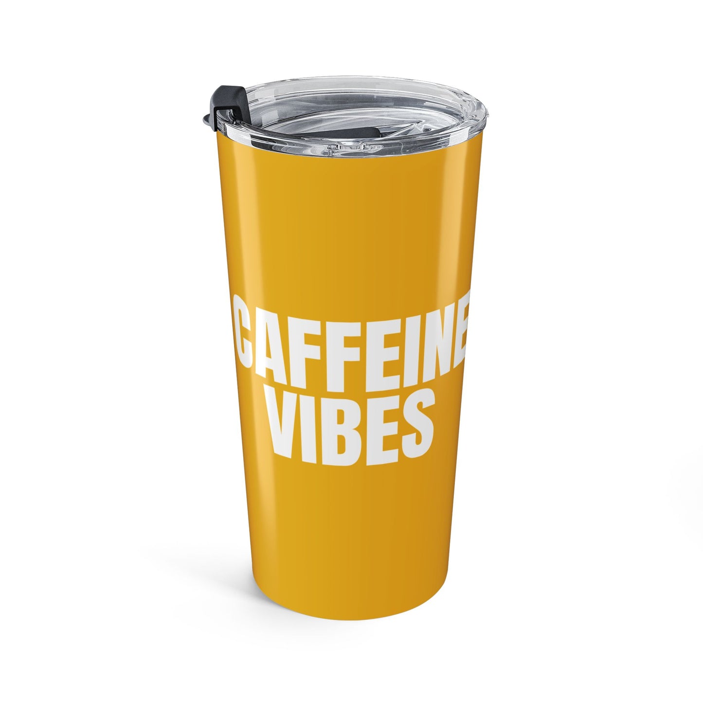 Honey Yellow Caffeine Vibes 20oz Stainless Steel Tumbler | Color Coordinated Collection