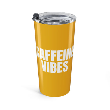 Honey Yellow Caffeine Vibes 20oz Stainless Steel Tumbler | Color Coordinated Collection
