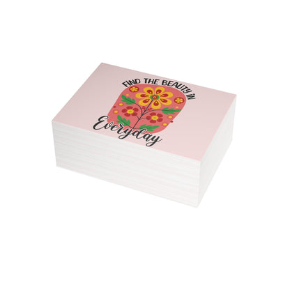 Find the Beauty Postcards Inspirational Floral Postcard Set