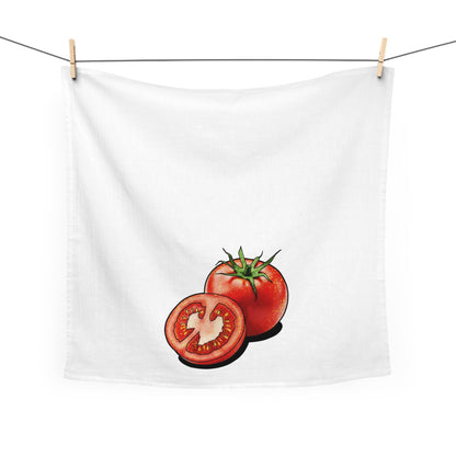 Tomato Kitchen Tea Towel Cotton Dish Towel Vegetable Design Decorative Towel