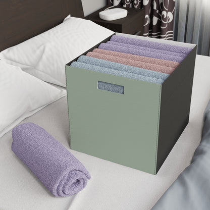 Sage Felt Storage Box Foldable Organizer Bin Home Storage Basket