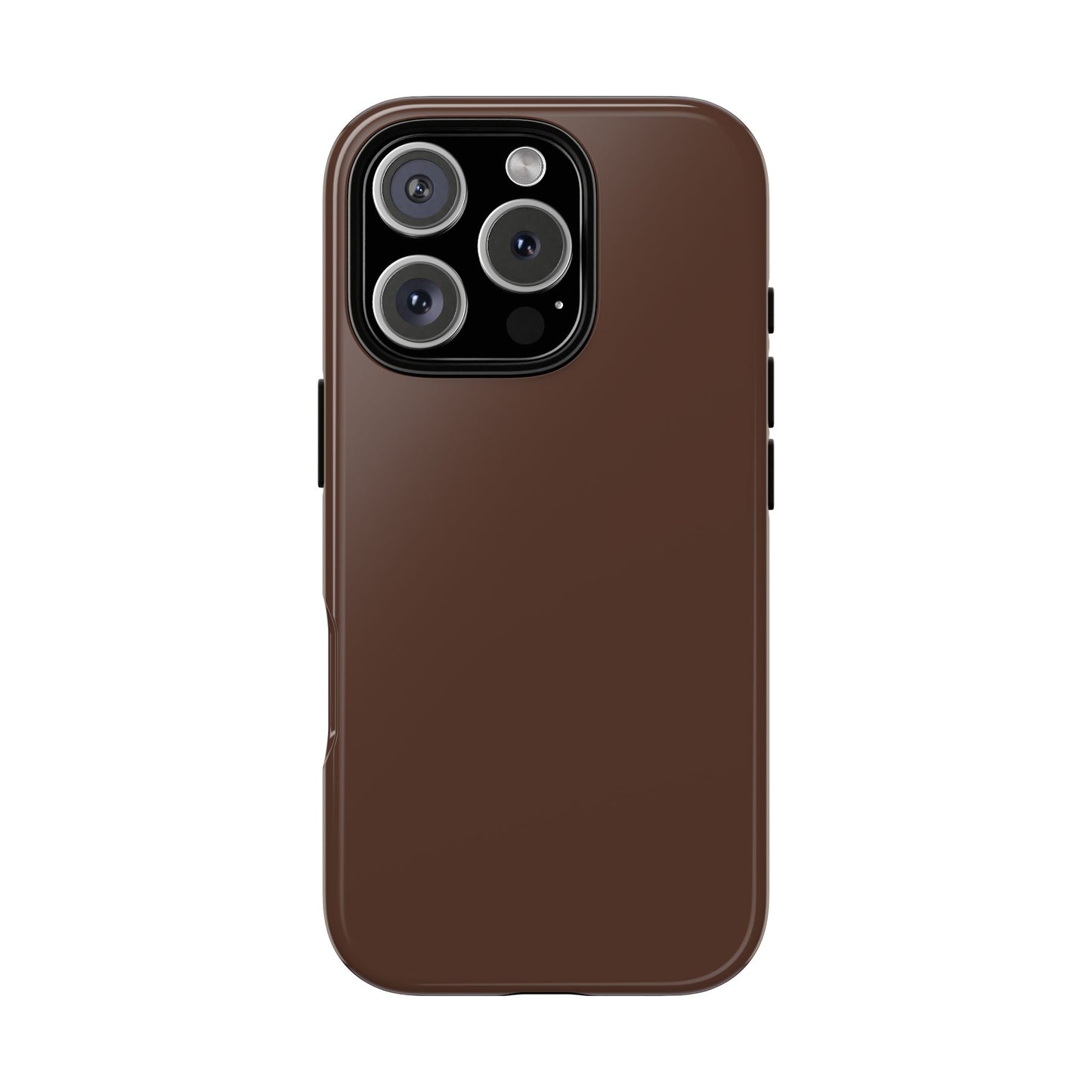 Chocolate Brown Tough Cell Phone Case Matte or Glossy Protective Case iPhone Samsung