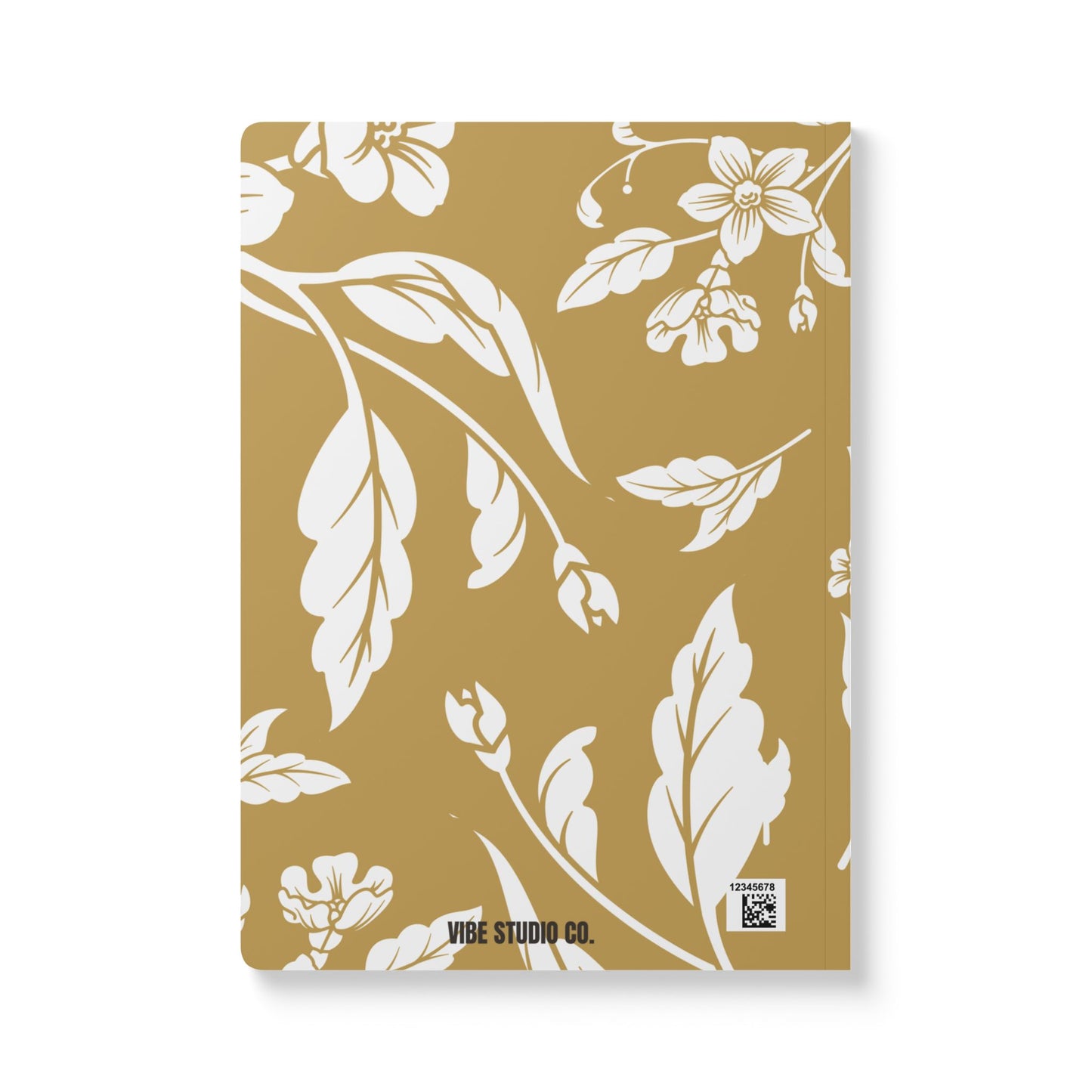 Muted Gold Floral A5 Lined Journal Coordinated Collection