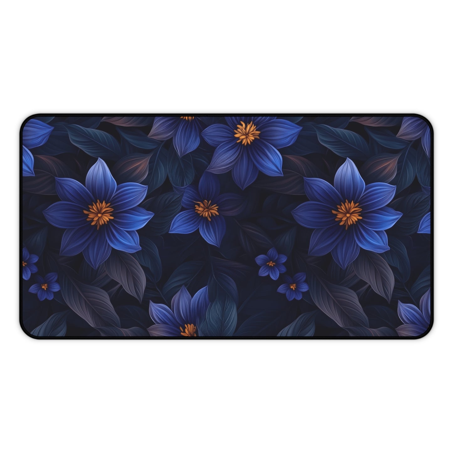 Blue Floral Heaven Desk Pad